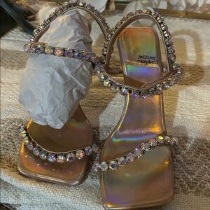Jeffrey Campbell sparkly Rhinestone Sandals